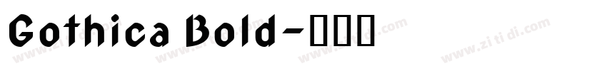 Gothica Bold字体转换